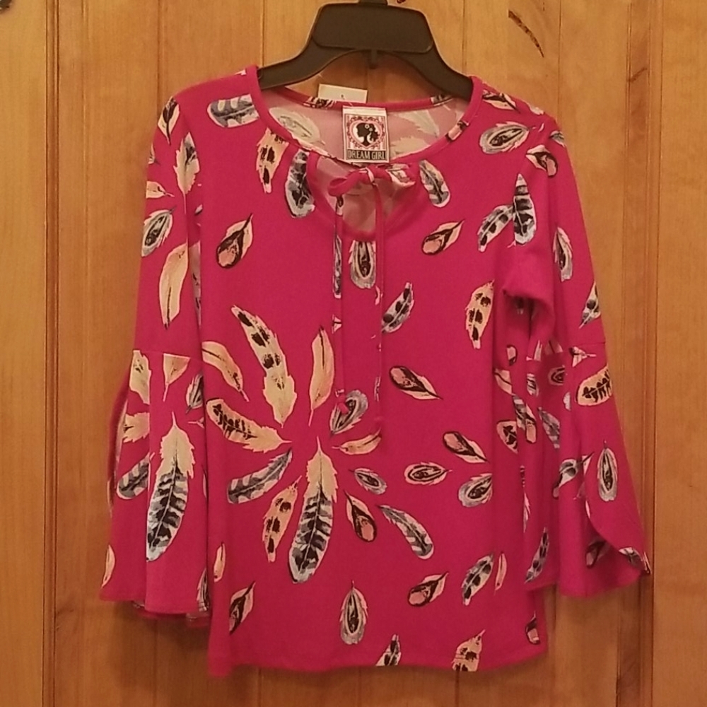 Girl's Tie-neck blouse NWT